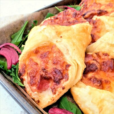 Bacon & Cheese Wraps with Puff Pastry
