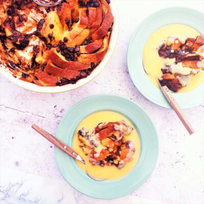 Chocolate Bread Pudding (with Brioche)