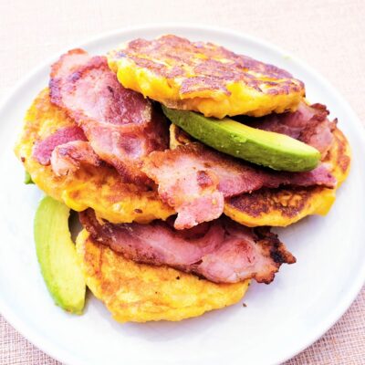 Sweet Potato Pancakes, Avo & Bacon – An Everyday Brunch Feast