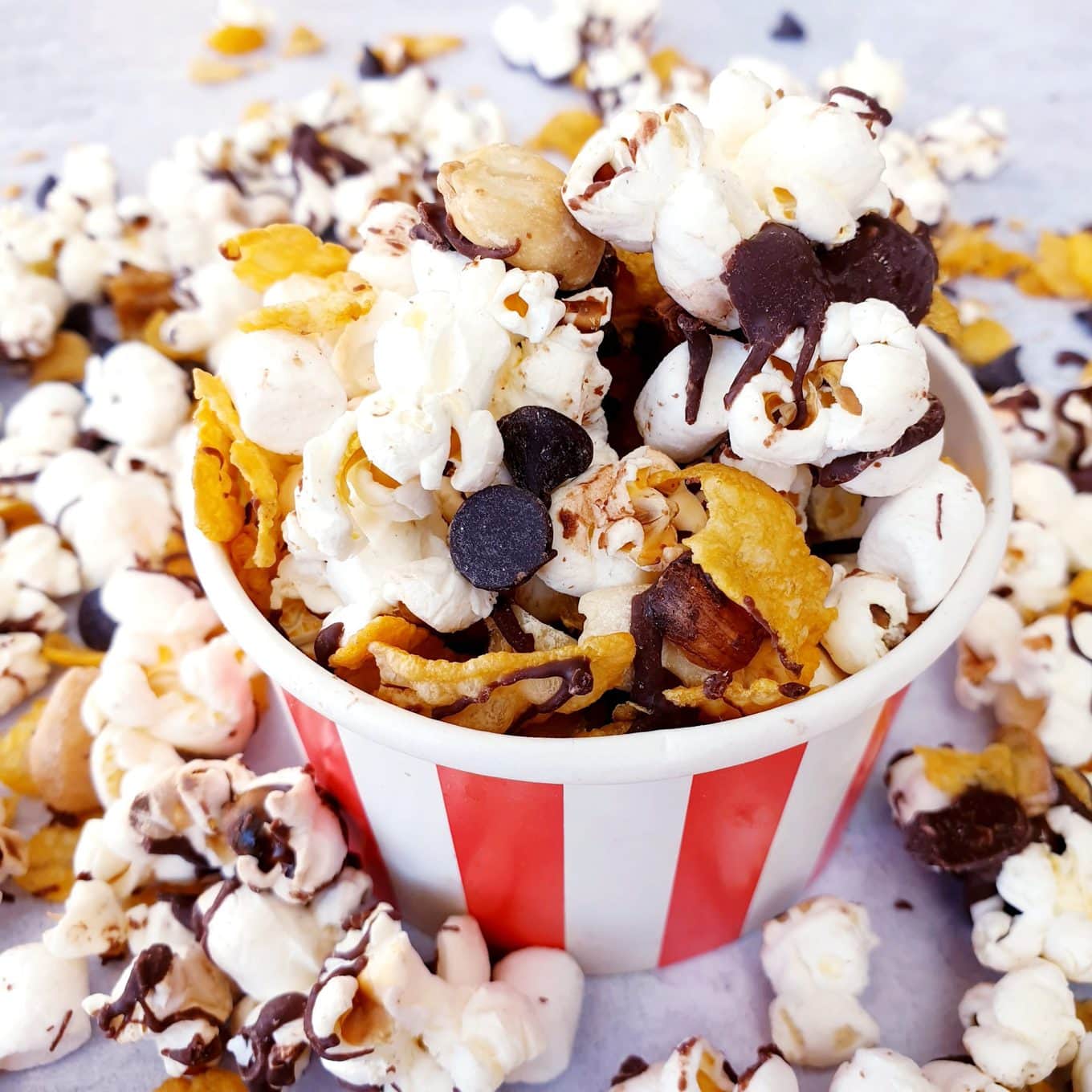 Popcorn Snack Mix (NoBake Recipe) Feast Glorious Feast