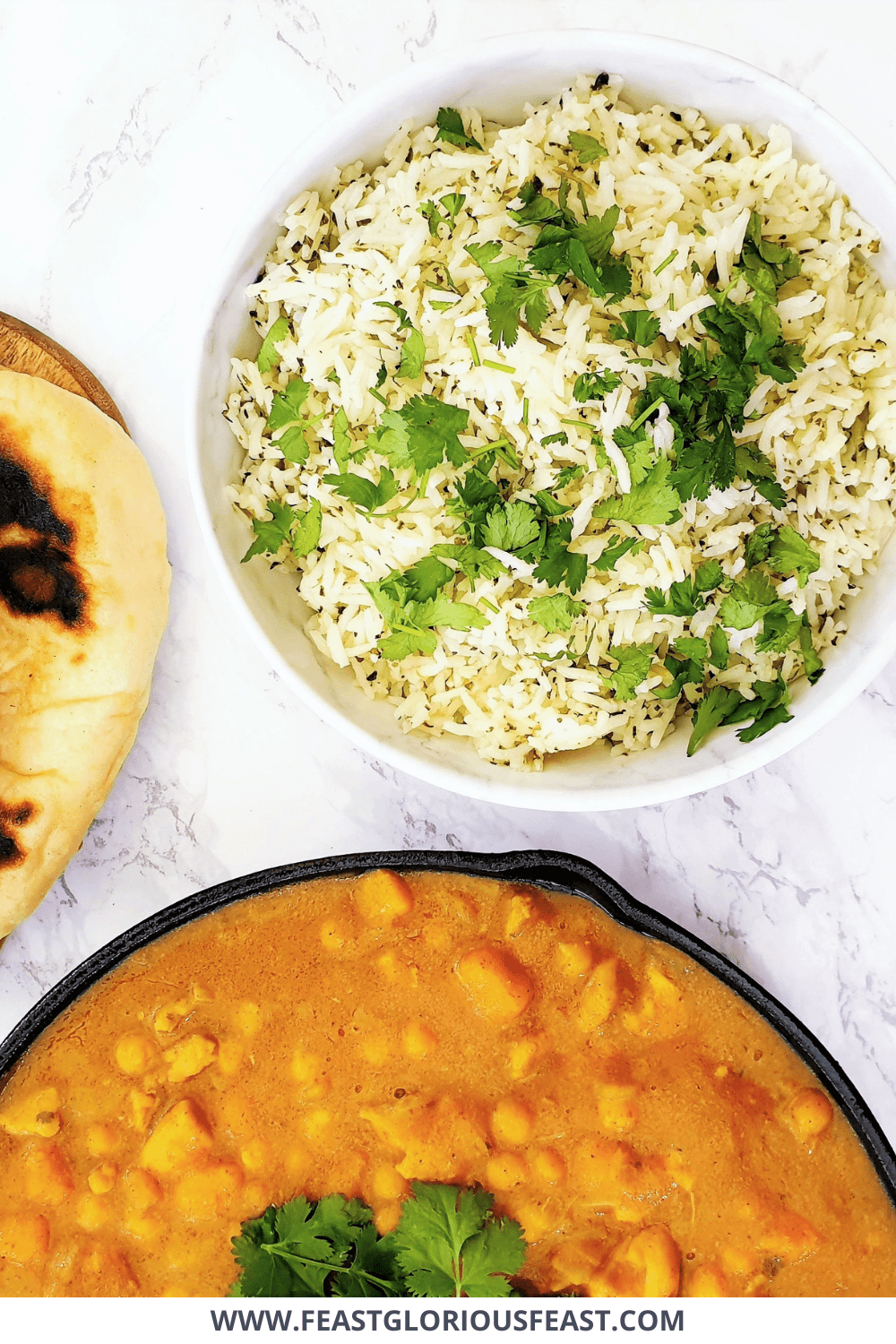 Easy Green Rice (Coriander & Garlic) – Feast Glorious Feast