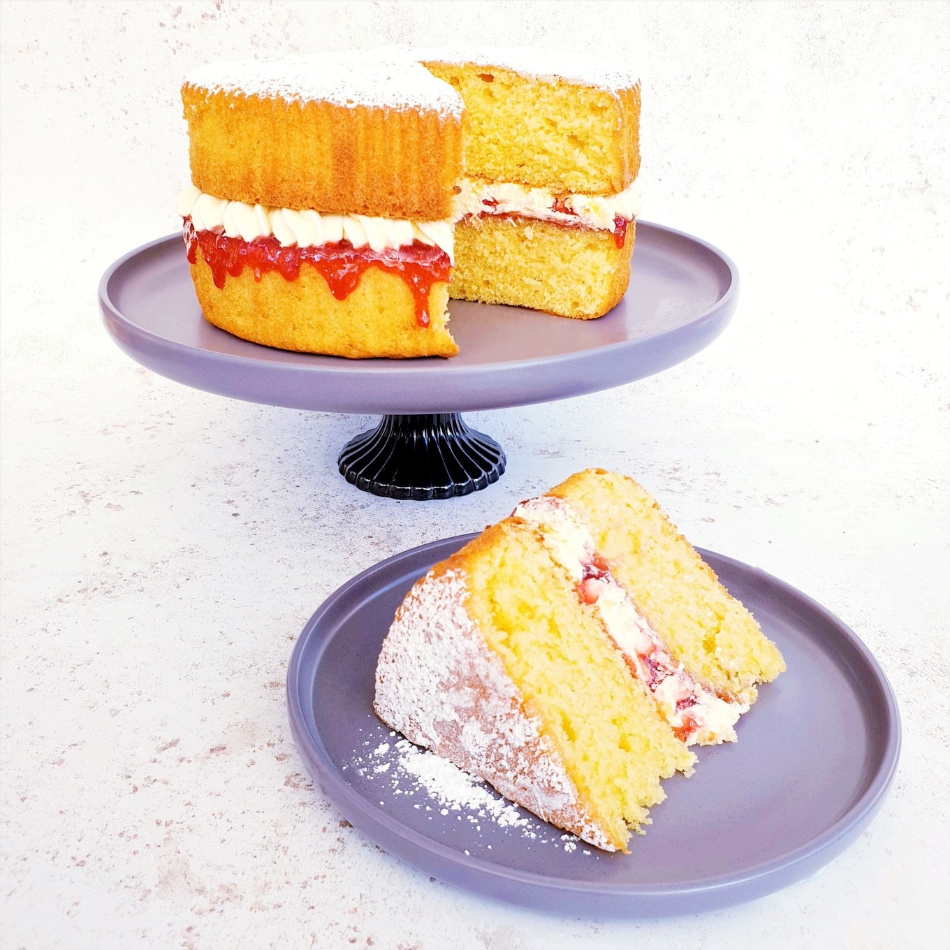 Victoria Sandwich Cake with Buttercream Feast Glorious Feast