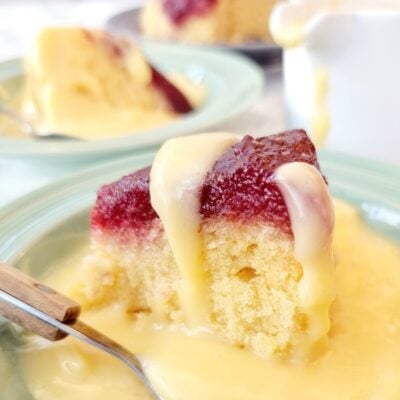 Microwave Jam Sponge Pudding