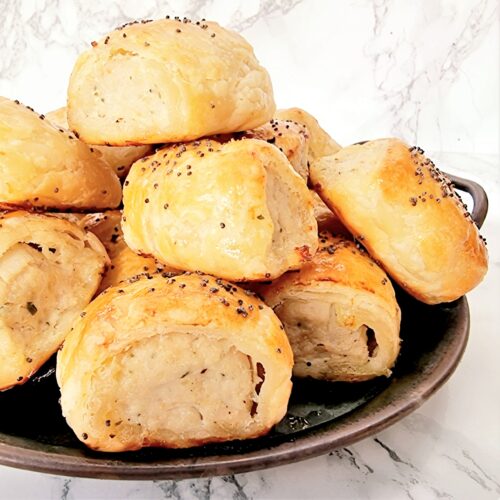 Puff Pastry Sausage Rolls - Plain Chicken