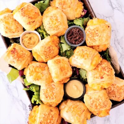 Cheese & Onion Rolls with Puff Pastry