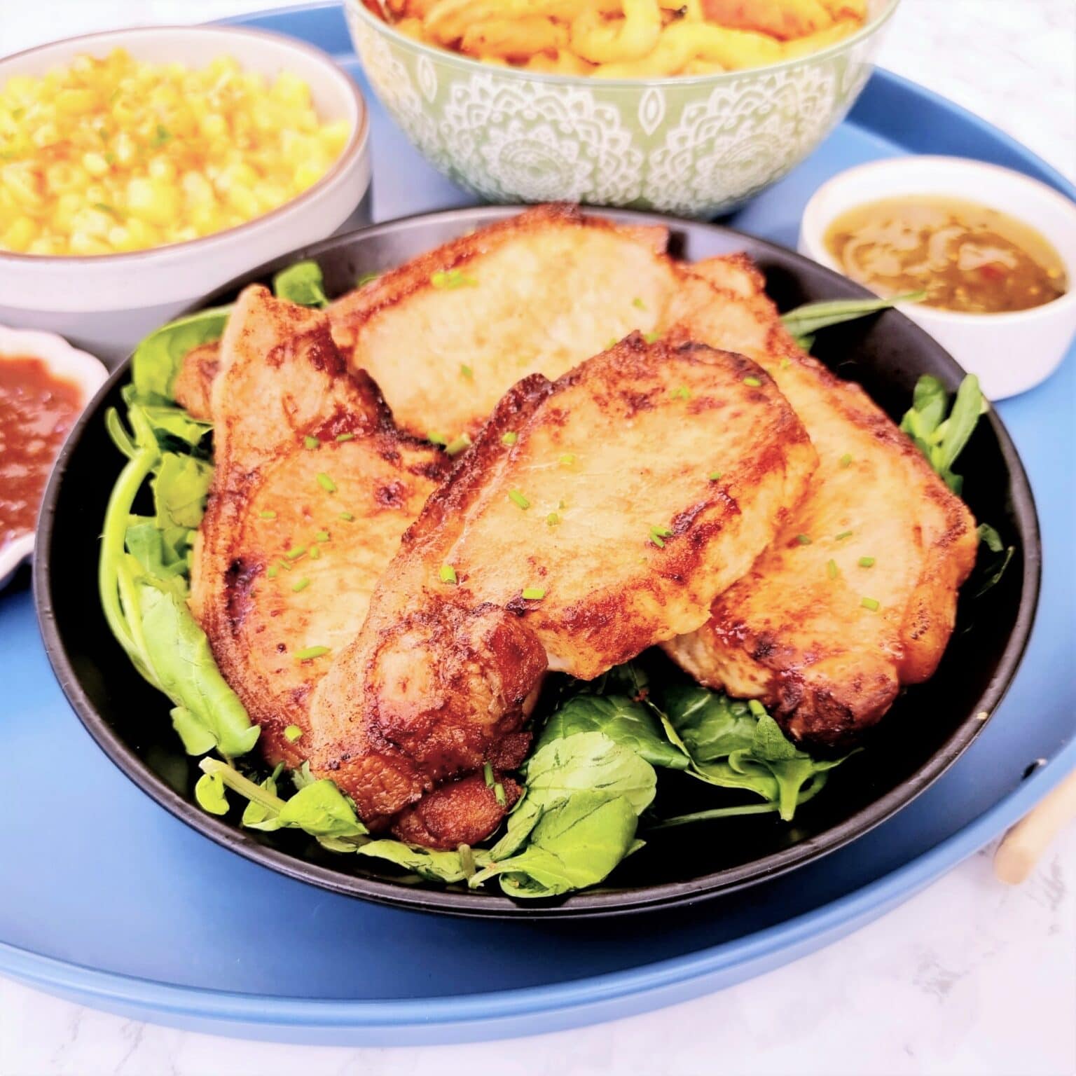 How to Air Fry Pork Loin Steaks (Boneless Pork Chops) Feast Glorious Feast