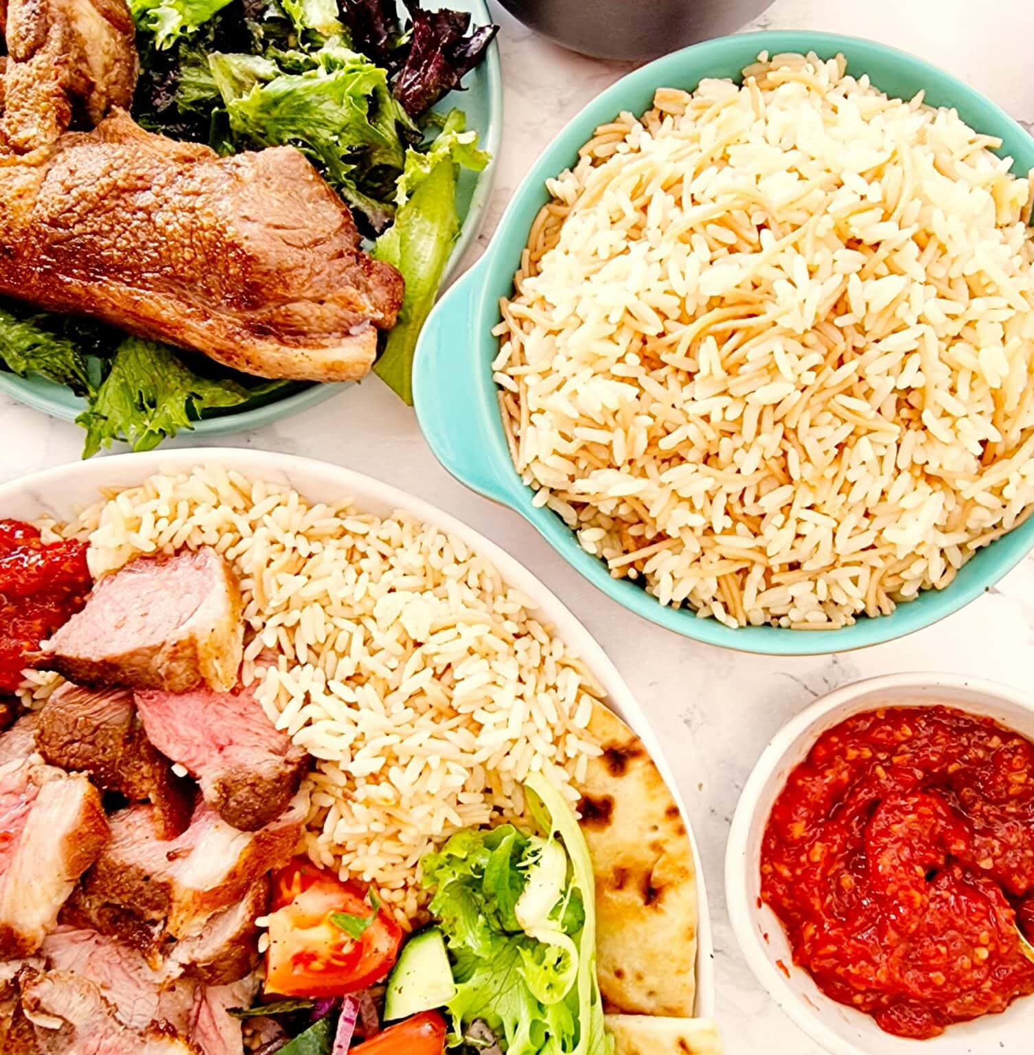 Turkish Rice with Vermicelli Pasta (Şehriyeli Pilav) – Feast Glorious Feast