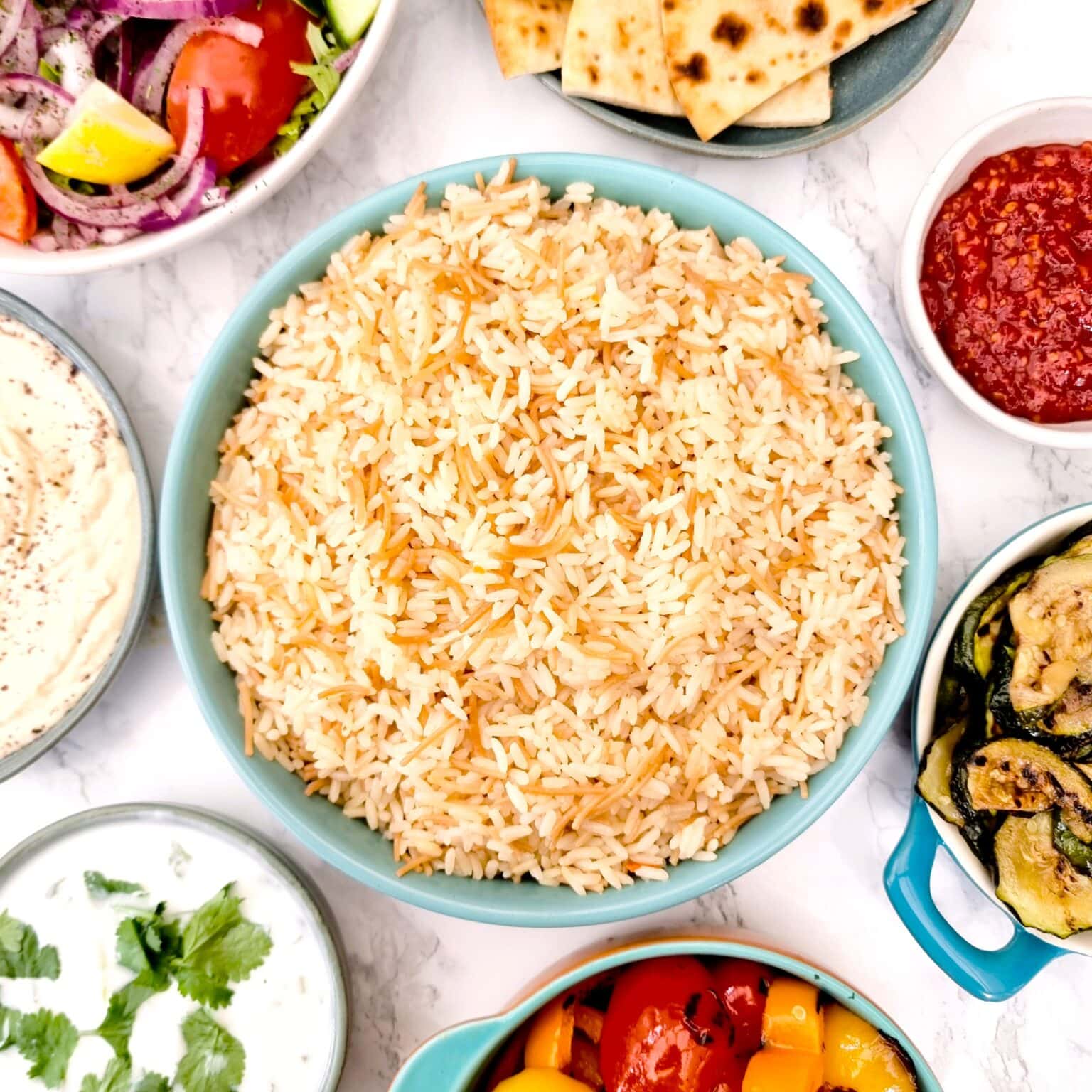 Turkish Rice with Vermicelli Pasta (Şehriyeli Pilav) – Feast Glorious Feast