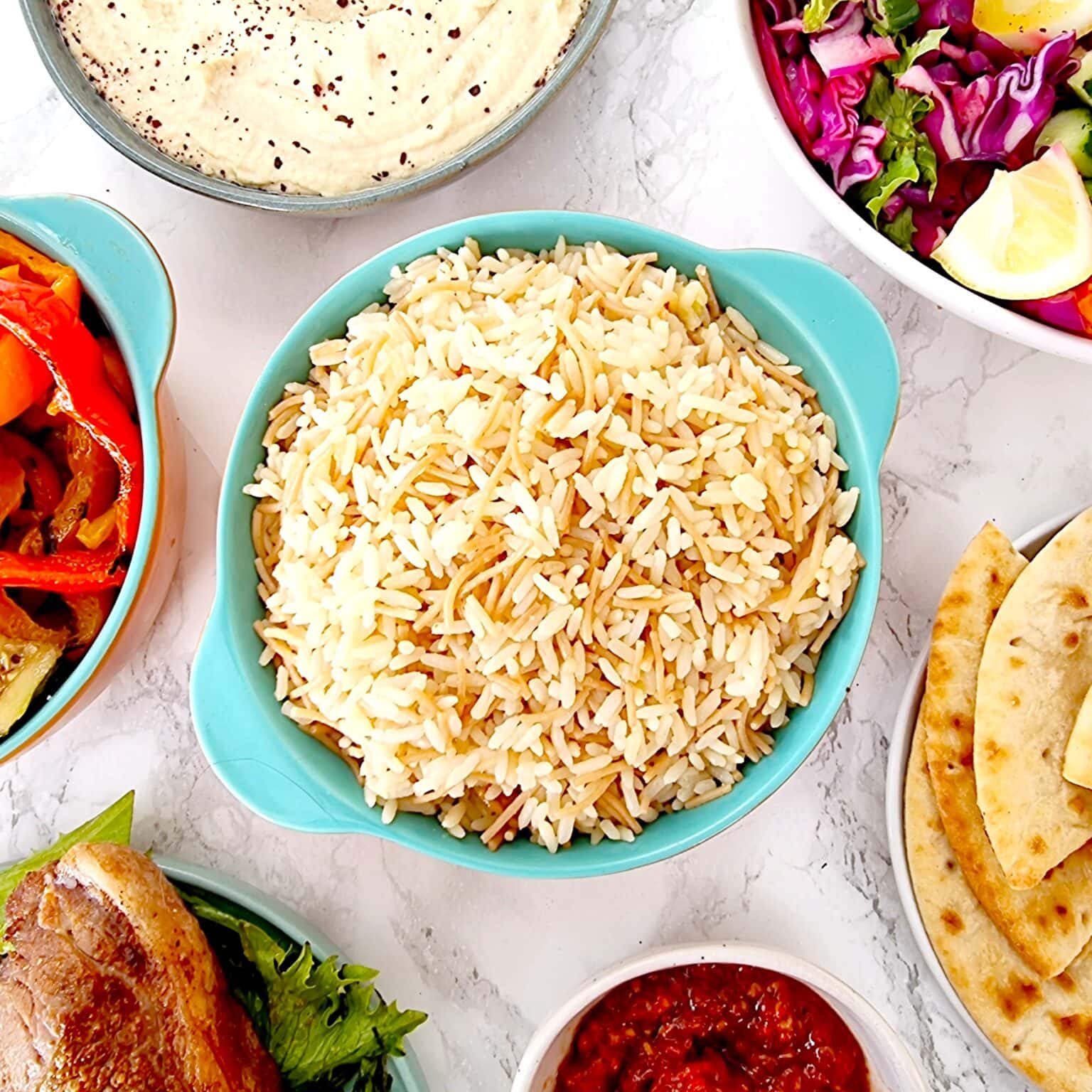 Turkish Rice with Vermicelli Pasta (Şehriyeli Pilav) – Feast Glorious Feast