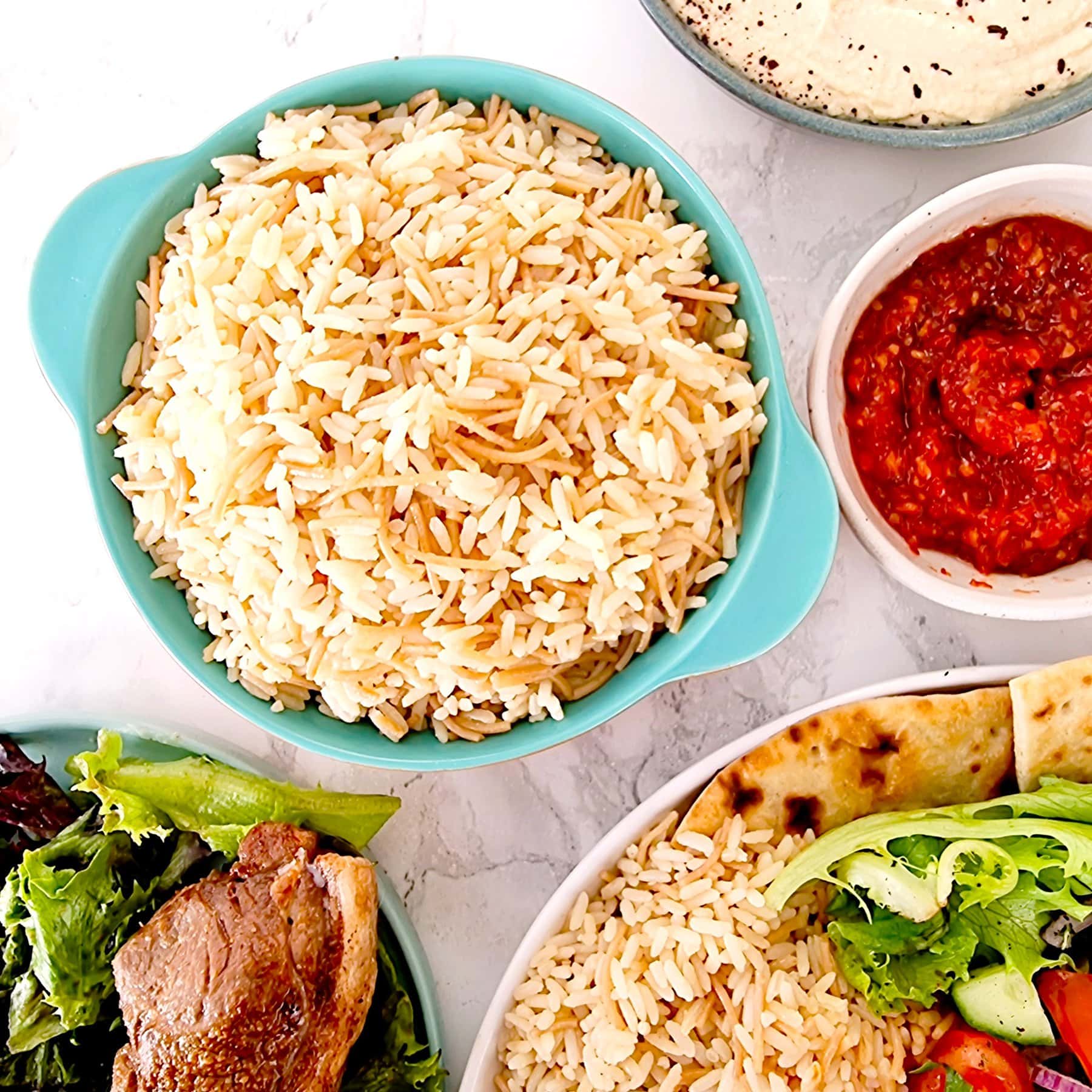 Turkish Butter Rice Turkish Rice with Vermicelli Pasta (Şehriyeli Pilav) – Feast Glorious Feast