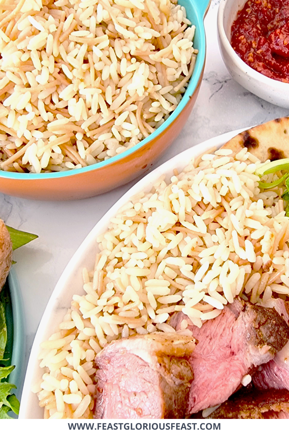 Turkish Rice with Vermicelli Pasta (Şehriyeli Pilav) – Feast Glorious Feast