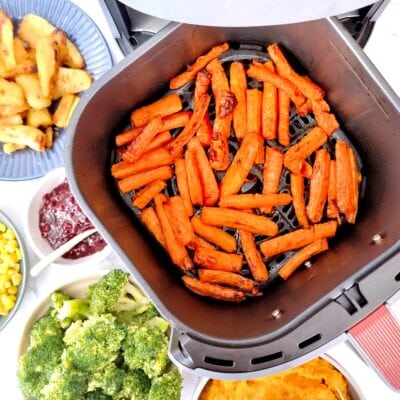 Air Fryer Maple Roasted Carrots