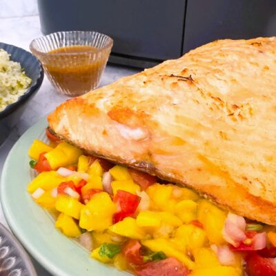 Air Fryer Half Side of Salmon