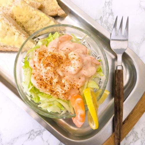 sachin and babi light blue dress Prawn Cocktail Salad with Marie Rose Sauce – Feast Glorious Feast